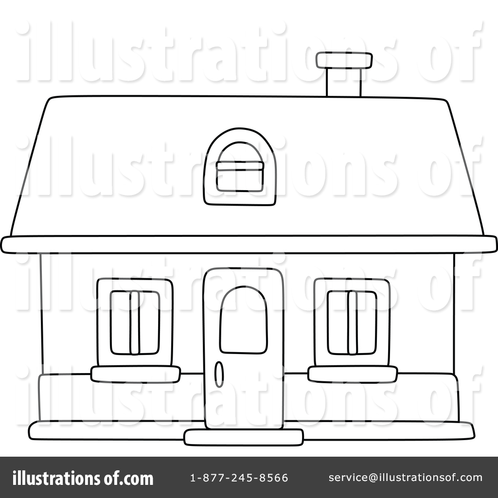 House Clipart #1723051 - Illustration by Alex Bannykh