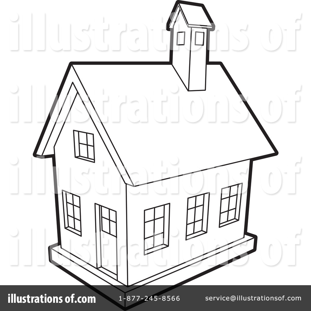 House Clipart #1169710 - Illustration by Lal Perera