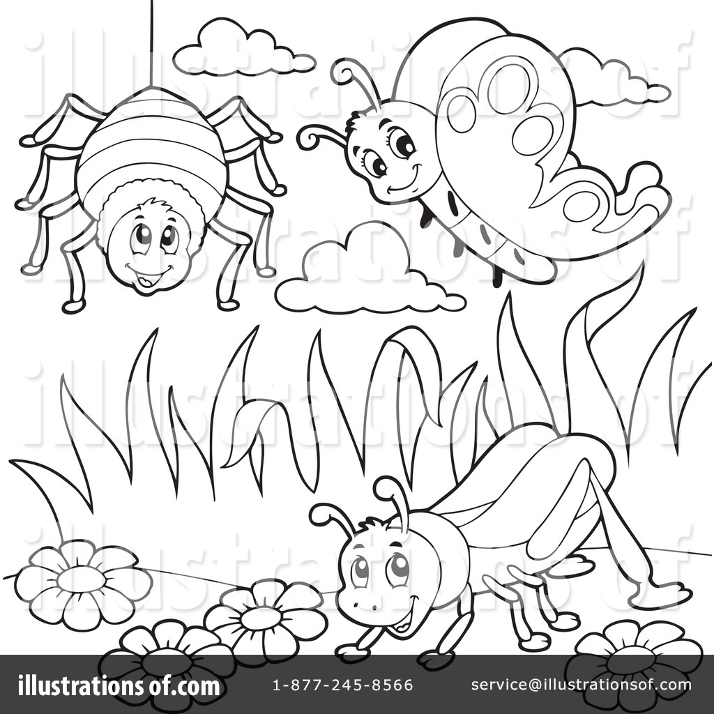 Insects Clipart #1110726 - Illustration by visekart