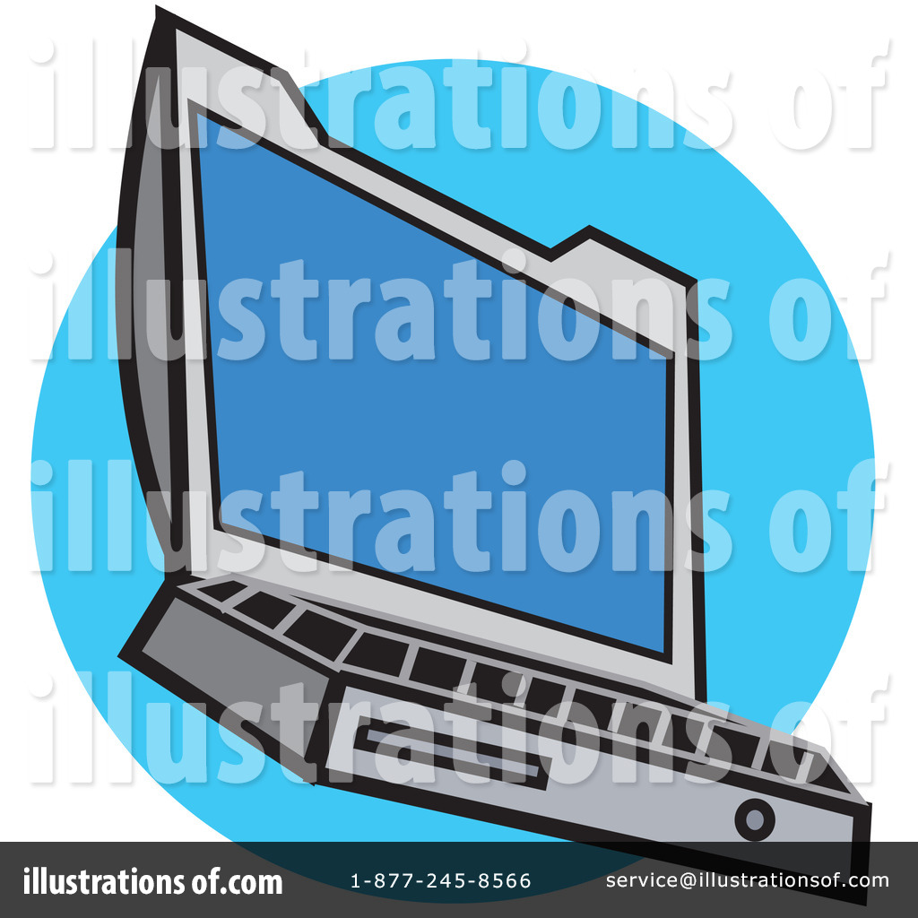 Laptop Clipart #16119 - Illustration by Andy Nortnik