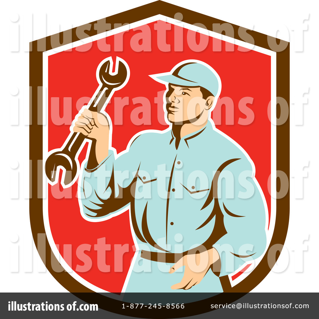 Mechanic Clipart #1281447 - Illustration by patrimonio