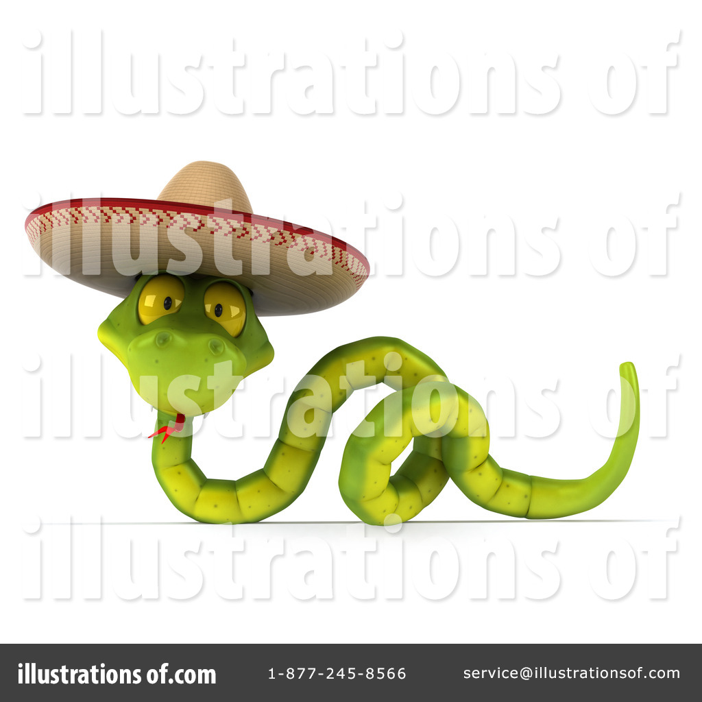 Mexican Snake Clipart #1242807 - Illustration by Julos