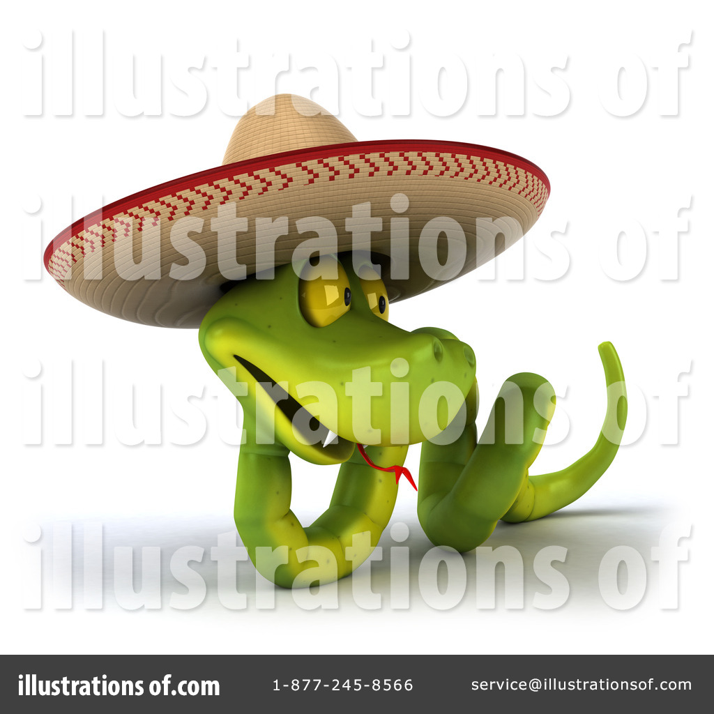 Mexican Snake Clipart #1242808 - Illustration by Julos