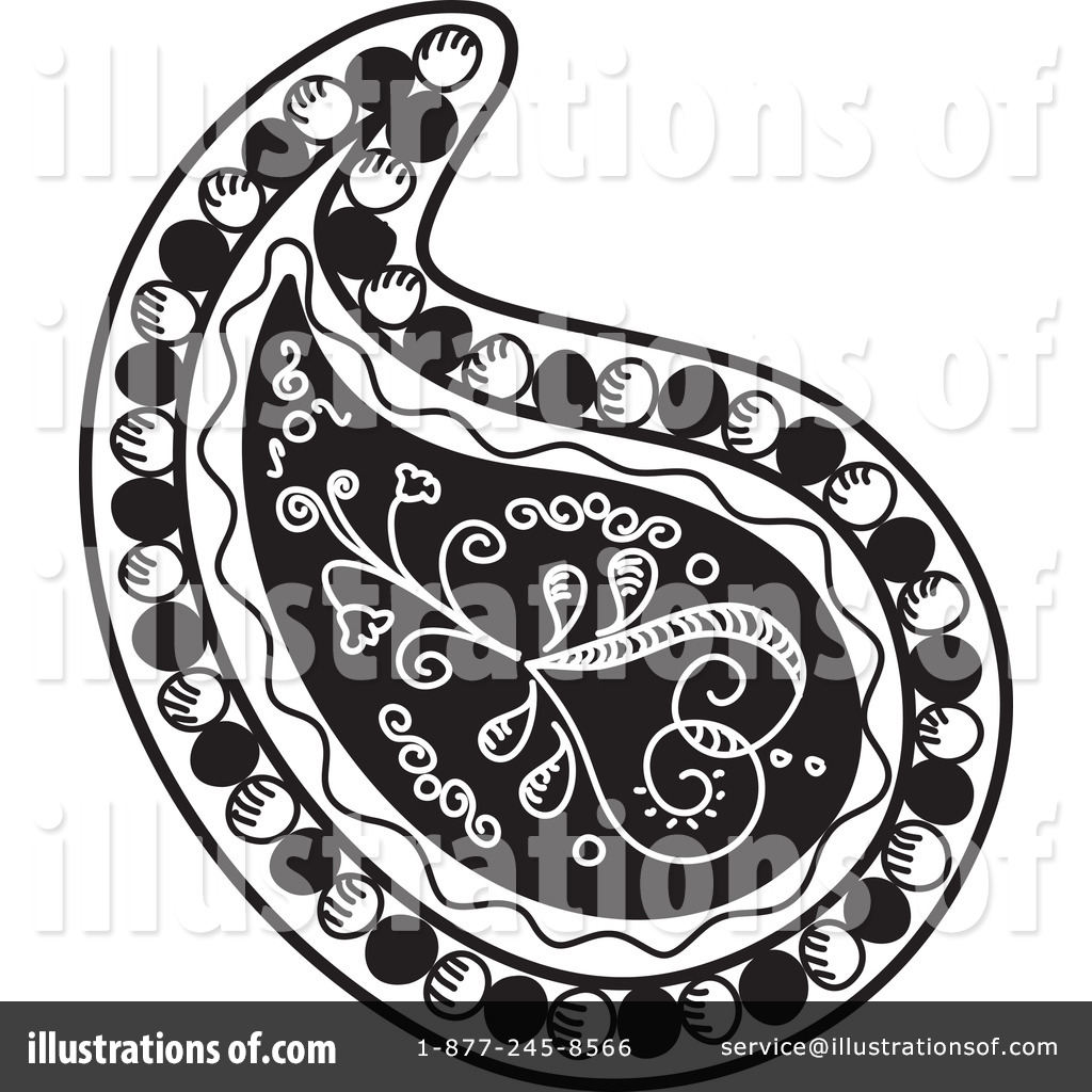 Paisley Clipart #1061991 - Illustration by inkgraphics