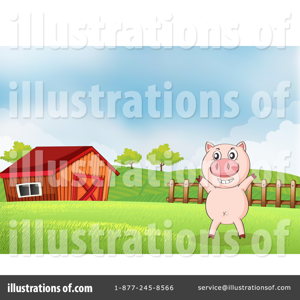 Pig Clipart #1196159 - Illustration by Graphics RF