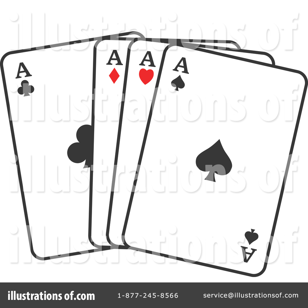 Clipart of Poker Chips and Playing Cards with a Red Casino Banner - Royalty  Free Vector Illustration by Vector Tradition SM #1347982