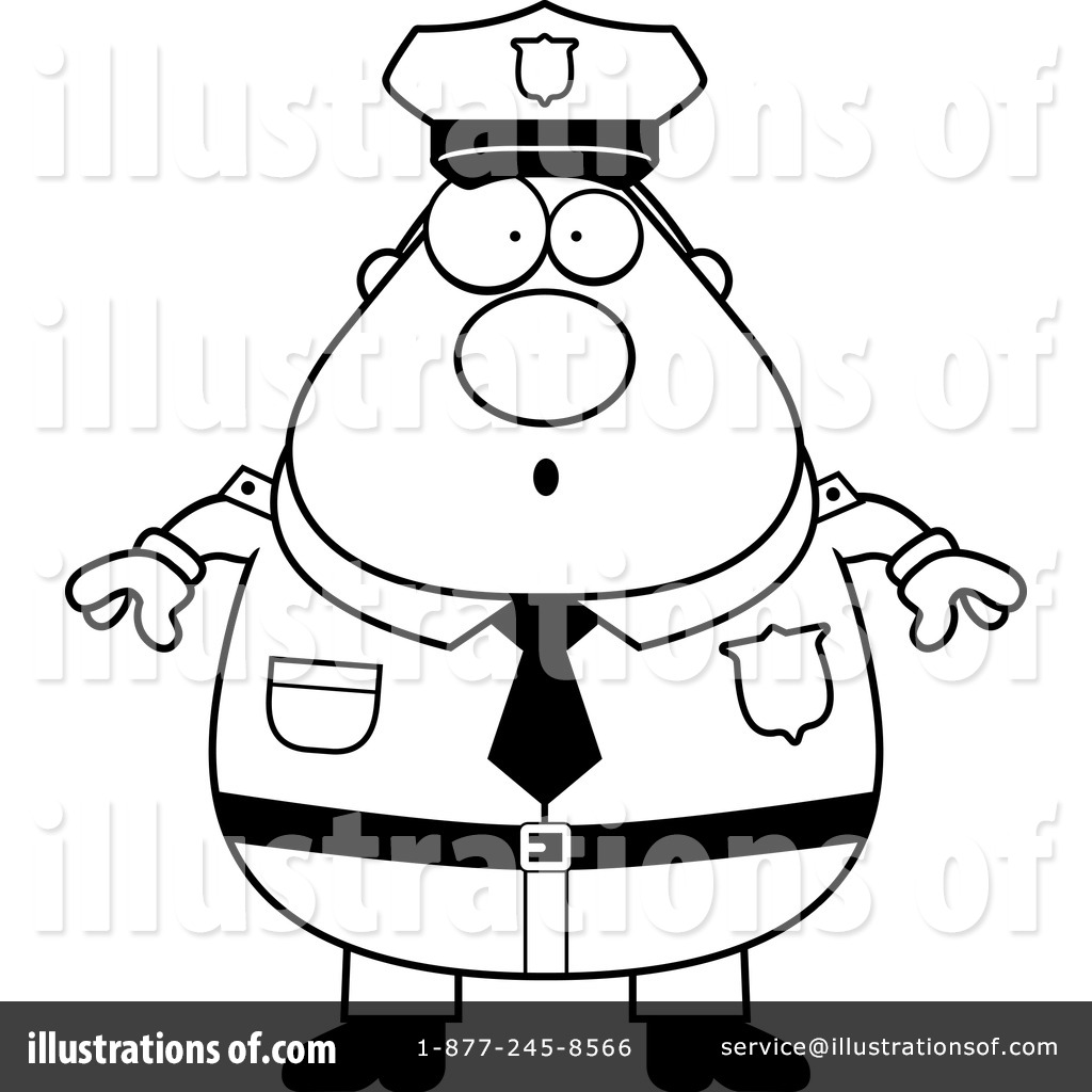 Police Man Clipart #1142140 - Illustration by Cory Thoman