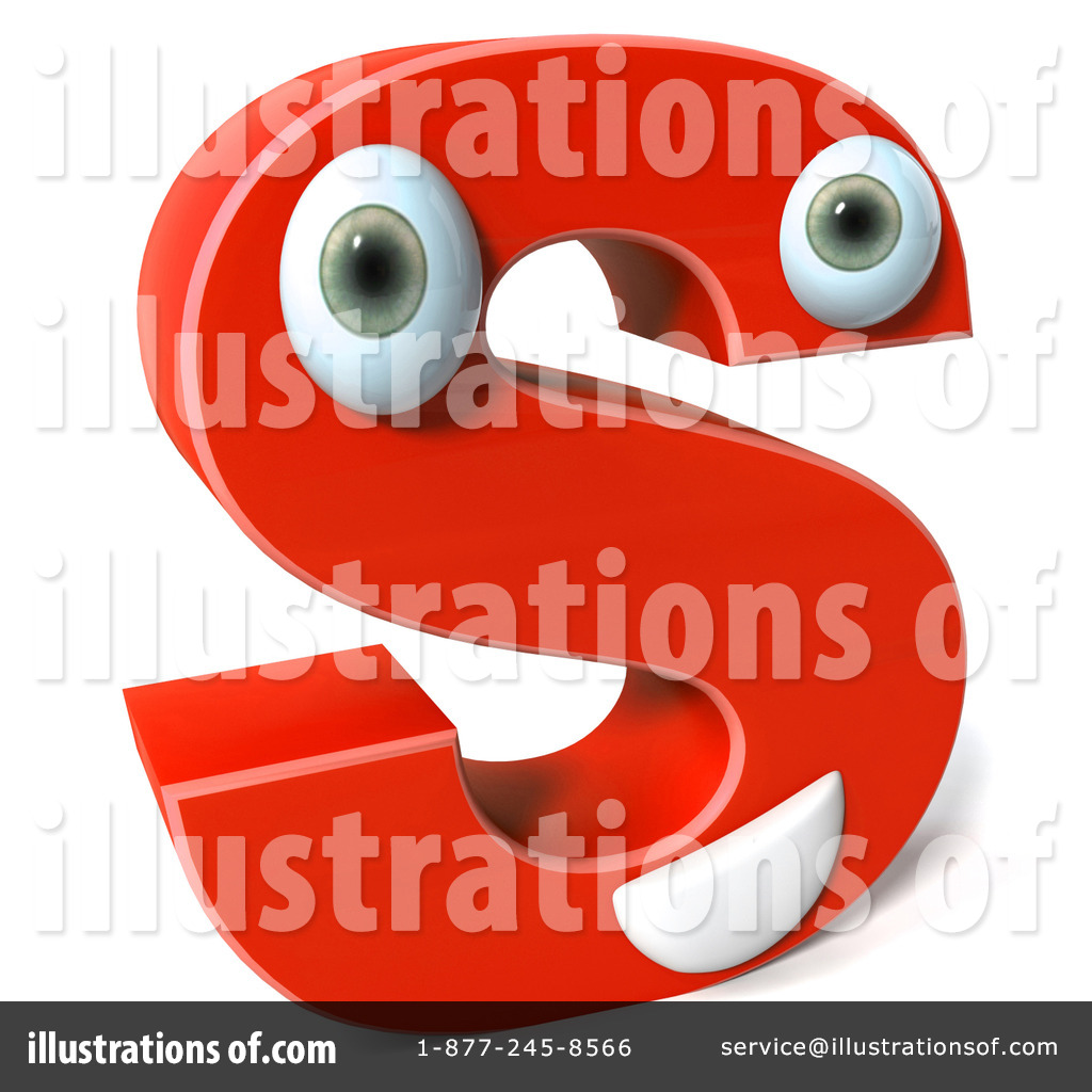 Red Character Letter Clipart #71325 - Illustration by Julos