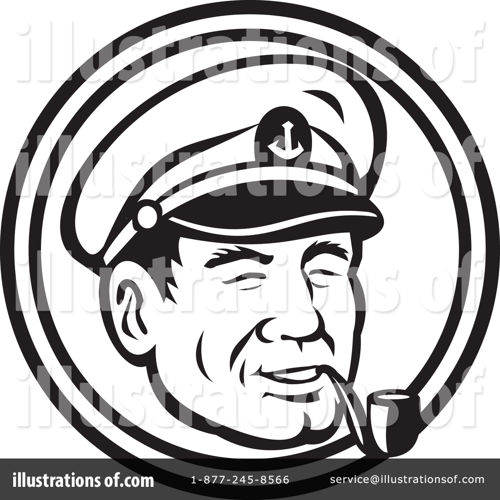 Sea Captain Clipart #1382622 - Illustration by patrimonio