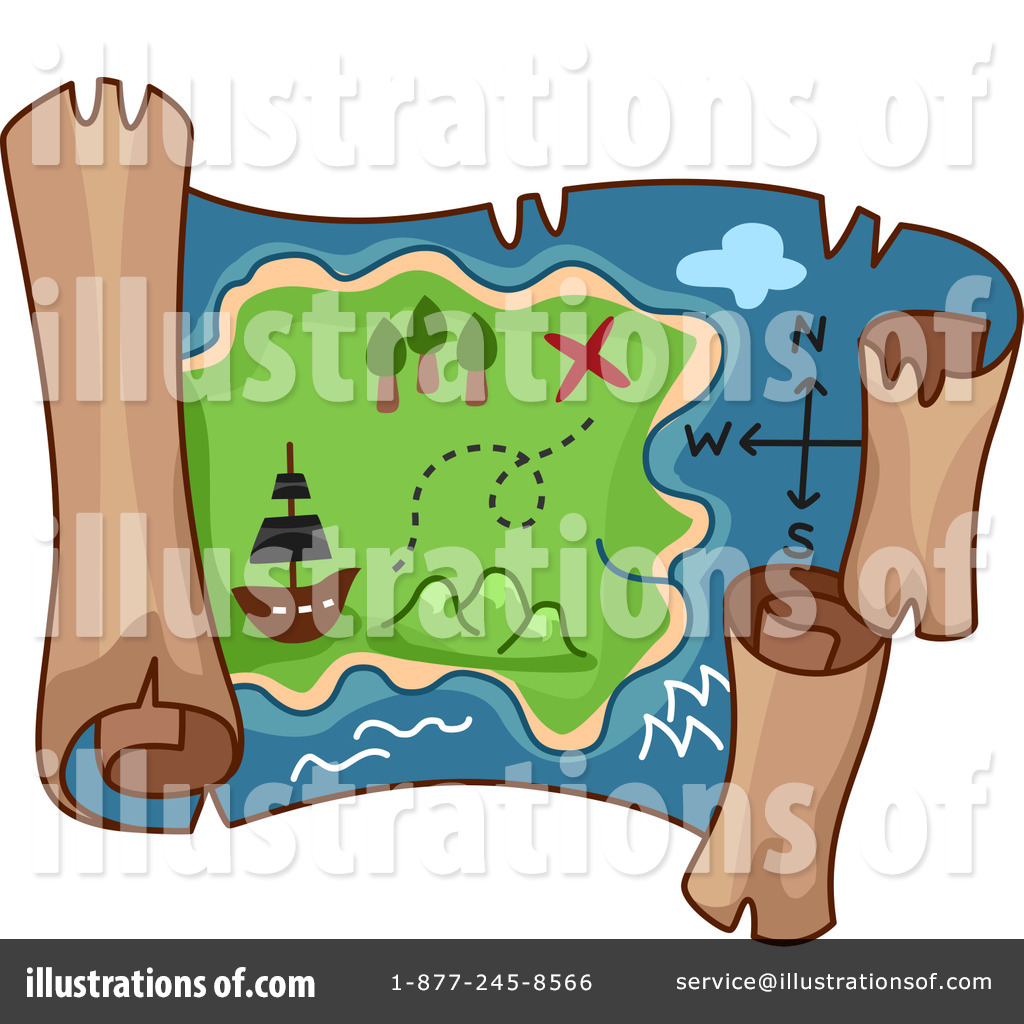 Treasure Map Clipart #1101840 - Illustration by BNP Design Studio