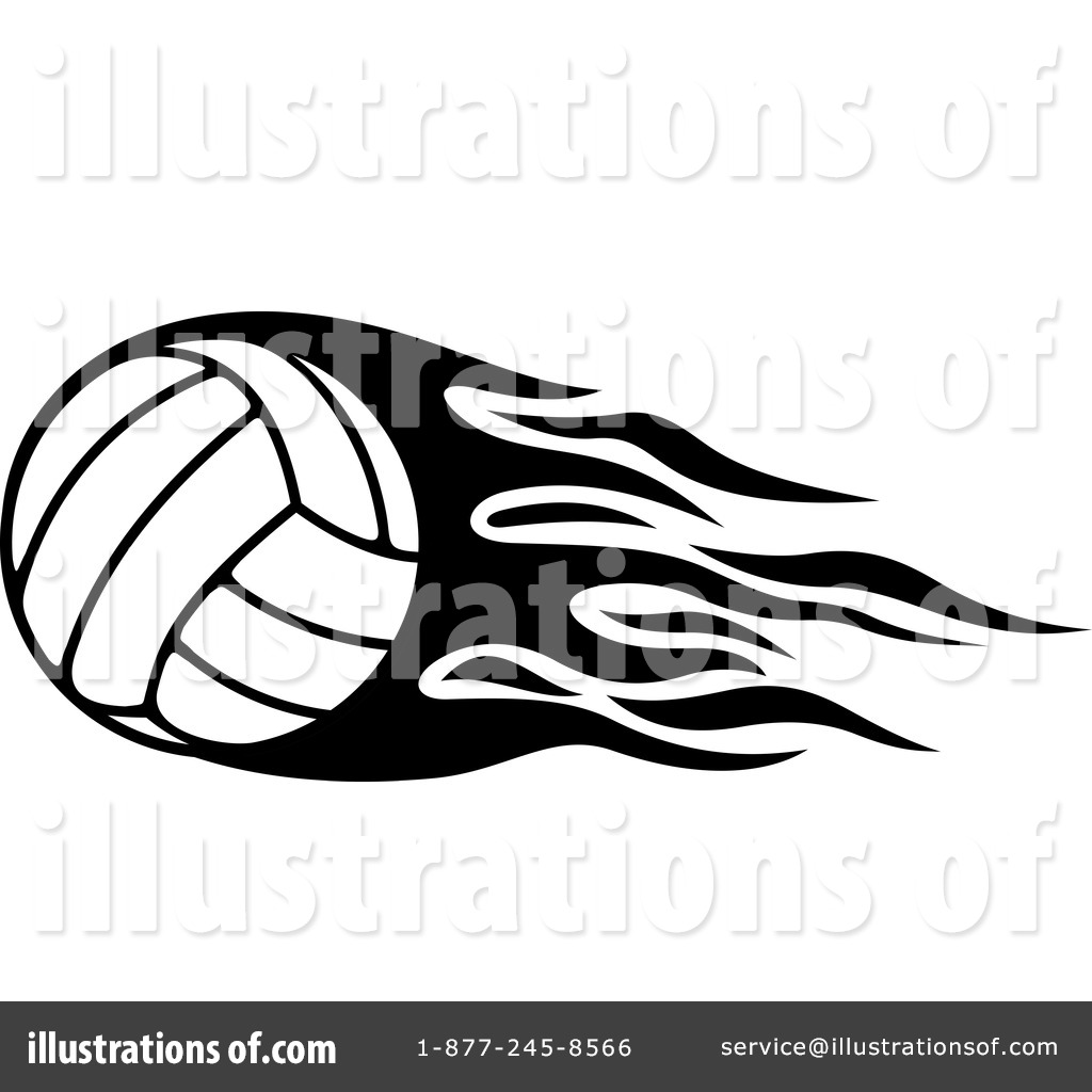 Volleyball Clipart #1127290 - Illustration by Vector Tradition SM