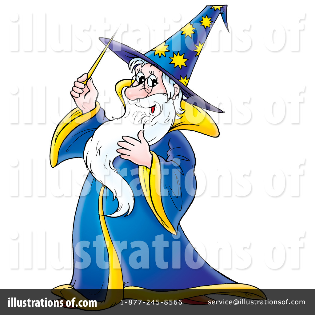 Wizard Clipart #33337 - Illustration by Alex Bannykh