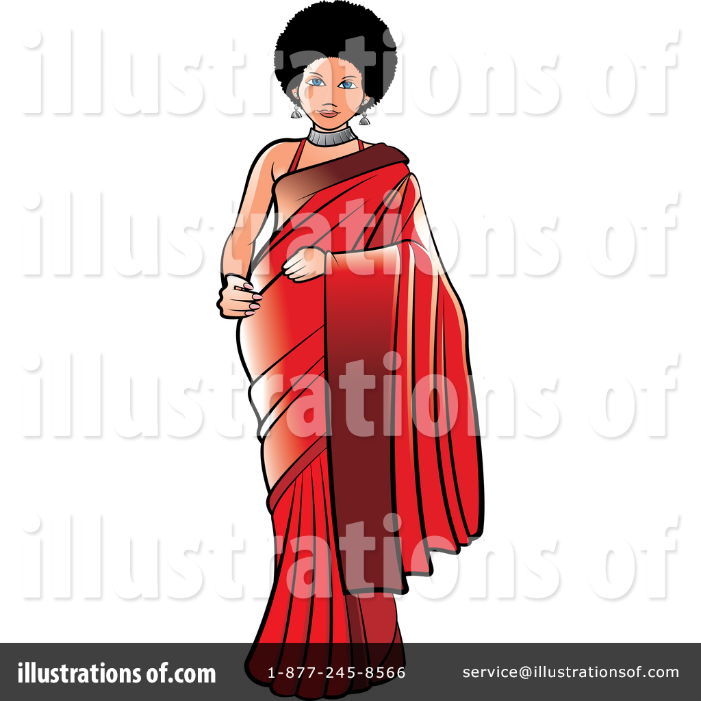 Dress Clipart #1418106 - Illustration by Lal Perera