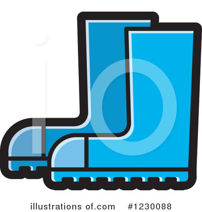 Boots Clipart #1163756 - Illustration by Lal Perera