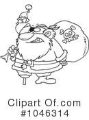 Santa Clipart #1046314 by toonaday