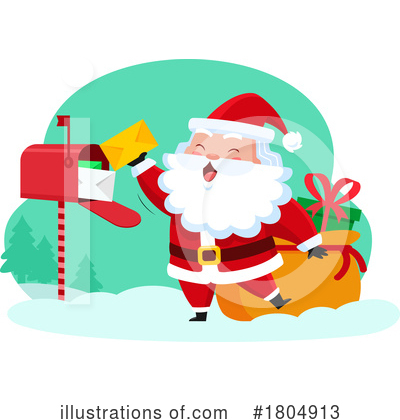 Santa Clipart #1804913 by Hit Toon