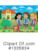 School Children Clipart #1335834 by visekart