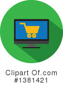 Shopping Cart Clipart #1381421 by ColorMagic