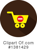 Shopping Cart Clipart #1381429 by ColorMagic