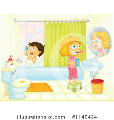 Bathroom Clipart #1138804 - Illustration by Graphics RF