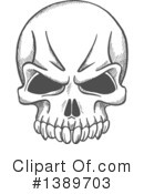 Skull Clipart #1389703 by Vector Tradition SM