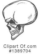 Skull Clipart #1389704 by Vector Tradition SM