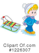 Sledding Clipart #1226307 by Alex Bannykh