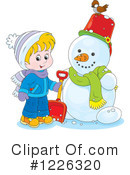 Snowman Clipart #1226320 by Alex Bannykh