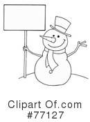 Snowman Clipart #77127 by Hit Toon