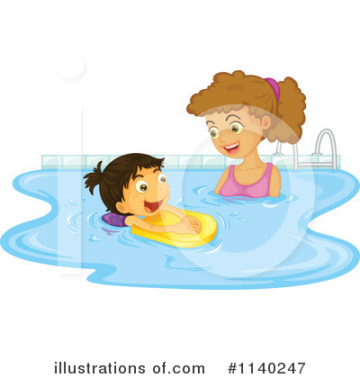 Swimming Clipart #1138224 - Illustration by Graphics RF