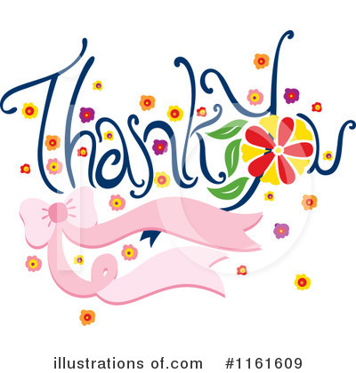 Thank You Clipart #1161609 - Illustration by Cherie Reve