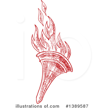 Royalty-Free (RF) Torch Clipart Illustration by Vector Tradition SM - Stock Sample #1389587
