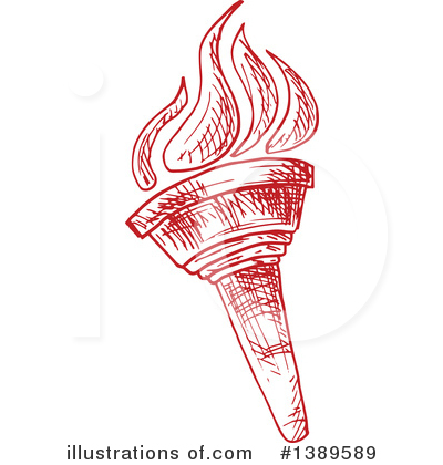 Royalty-Free (RF) Torch Clipart Illustration by Vector Tradition SM - Stock Sample #1389589