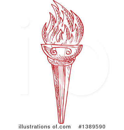 Royalty-Free (RF) Torch Clipart Illustration by Vector Tradition SM - Stock Sample #1389590