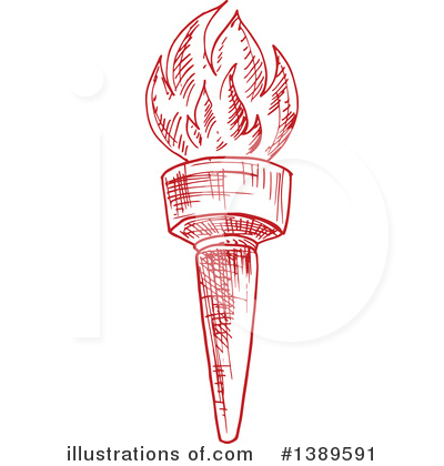 Royalty-Free (RF) Torch Clipart Illustration by Vector Tradition SM - Stock Sample #1389591