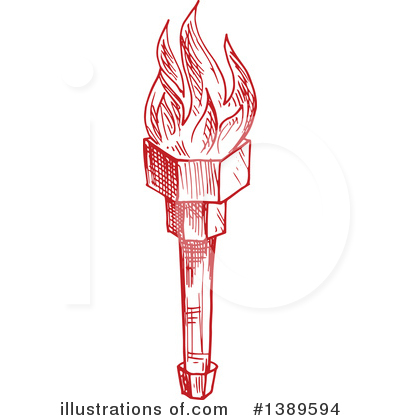 Royalty-Free (RF) Torch Clipart Illustration by Vector Tradition SM - Stock Sample #1389594