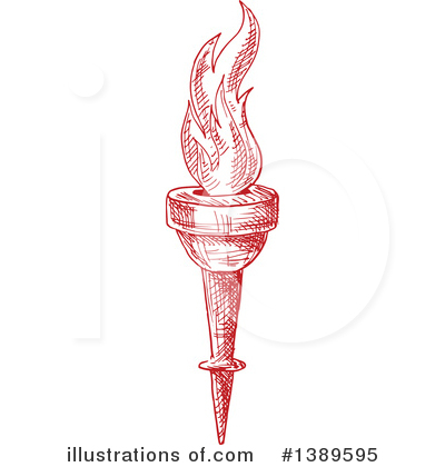 Royalty-Free (RF) Torch Clipart Illustration by Vector Tradition SM - Stock Sample #1389595