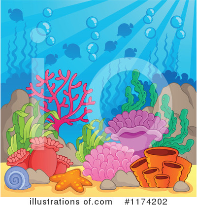 Sea Life Clipart #1096911 - Illustration by visekart