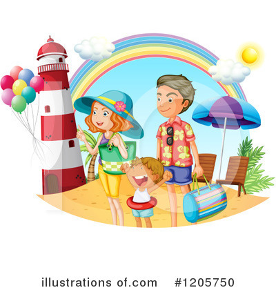 Family Vacation Clipart #1059829 - Illustration by visekart