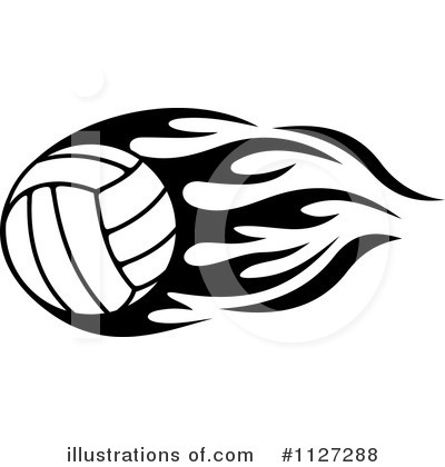 Volleyball Clipart #1205543 - Illustration by Vector Tradition SM