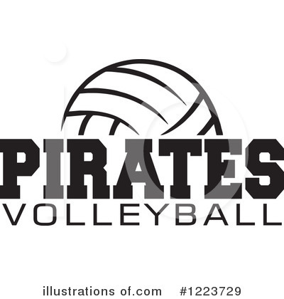Volleyball Clipart #1222706 - Illustration by Johnny Sajem