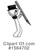 White Design Mascot Clipart #1564702 by Leo Blanchette