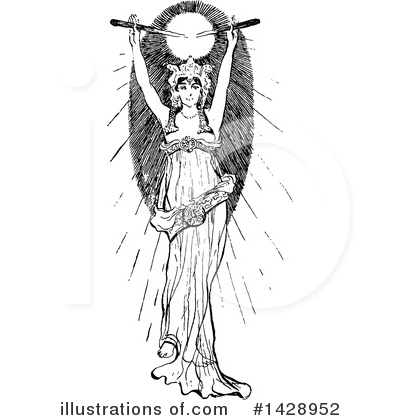 Royalty-Free (RF) Woman Clipart Illustration by Prawny Vintage - Stock Sample #1428952