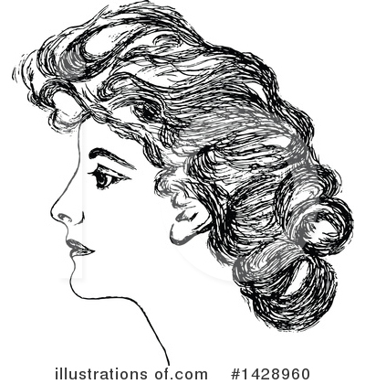 Royalty-Free (RF) Woman Clipart Illustration by Prawny Vintage - Stock Sample #1428960