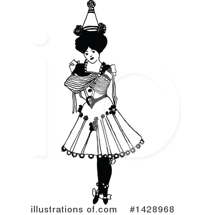 Royalty-Free (RF) Woman Clipart Illustration by Prawny Vintage - Stock Sample #1428968