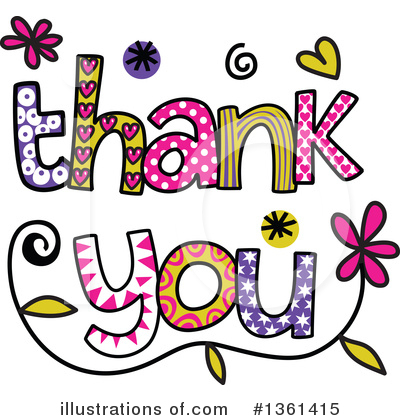 Thank You Clipart #437789 - Illustration by toonaday
