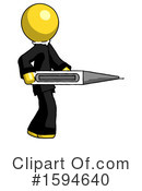 Yellow Design Mascot Clipart #1594640 by Leo Blanchette
