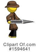 Yellow Design Mascot Clipart #1594641 by Leo Blanchette