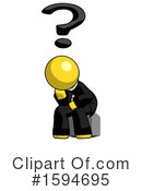 Yellow Design Mascot Clipart #1594695 by Leo Blanchette