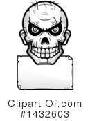 Zombie Skull Clipart #1432603 by Cory Thoman